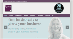 Desktop Screenshot of lyonsmarketing.com